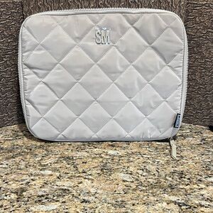 Steve Madden Quilted Gray Laptop Sleeve, New